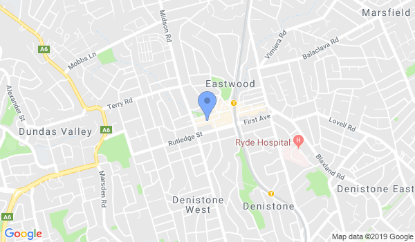 Taekwondo World Eastwood Martial Arts School location Map