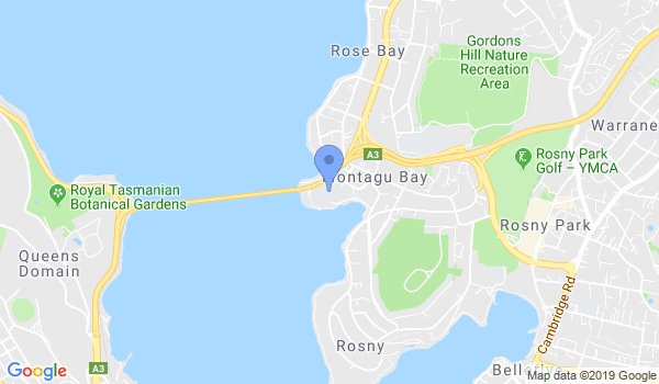 Tas Wing Chun Training Centre - Montague Bay location Map