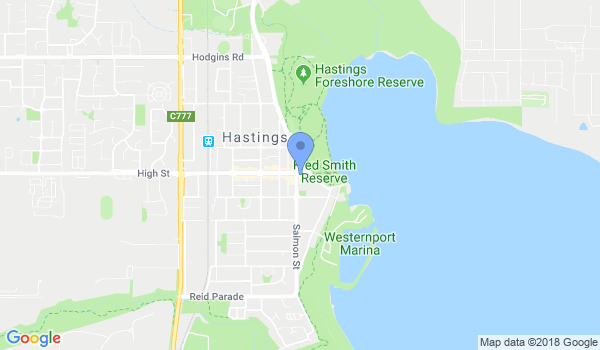 Traditional Shotokan Karate Federation of Australia - Hastings location Map