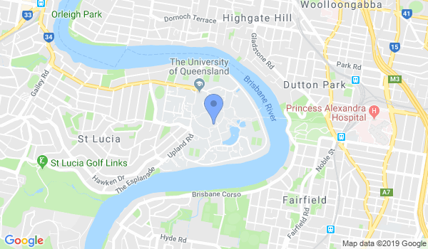 UQ Karate Club location Map