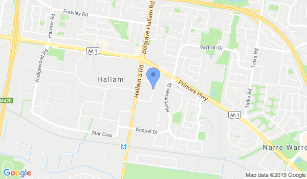 Ultimate Martial Arts Academy location Map