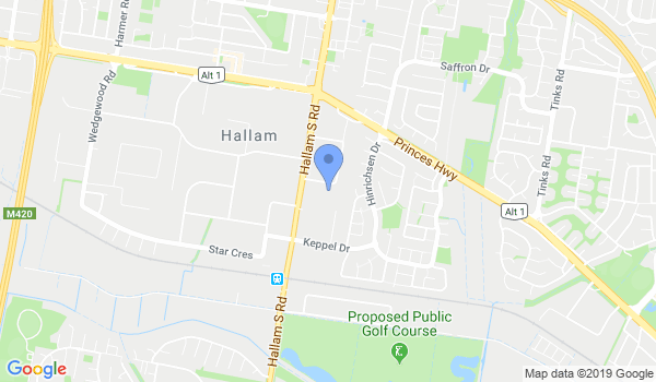 Ultimate Martial Arts Academy Hallam Victoria location Map