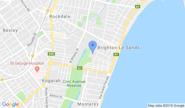 United Taekwondo - Brighton Le Sands Dojang location Map