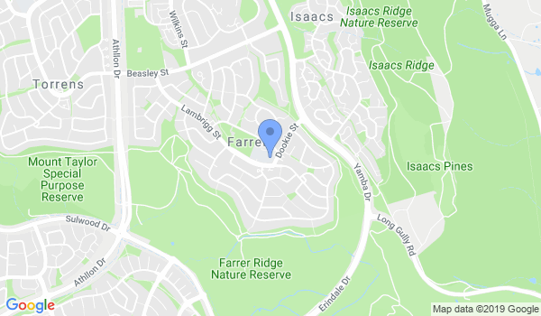 United Taekwondo - Farrer Dojang location Map