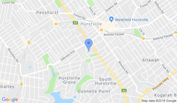 United Taekwondo - Hurstville South Dojang location Map