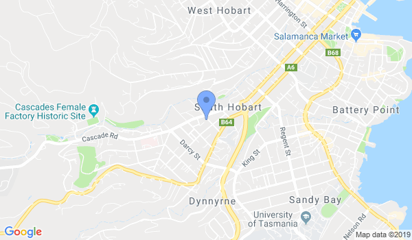 United Taekwondo - South Hobart Dojang location Map