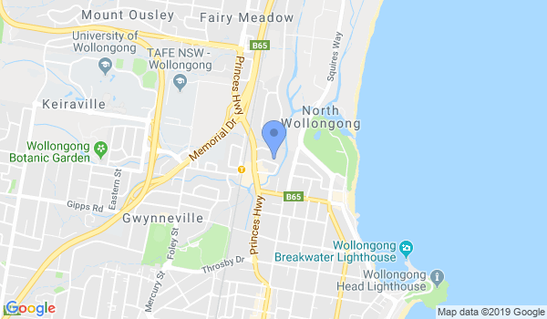 University of Wollongong Kendo Club location Map