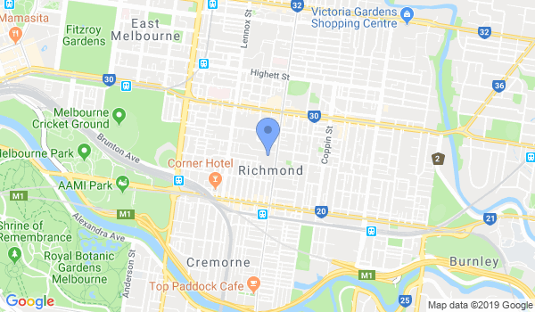 Vteam Taekwondo - Richmond location Map