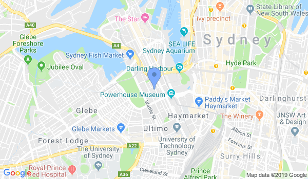 Walsh Martial Arts Australia - Ultimo location Map