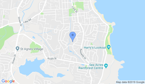 Walsh Martial Arts Australia location Map