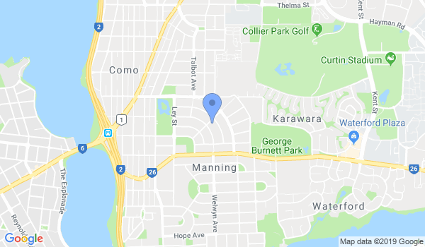 Western Australian Kodokan Judo Association location Map