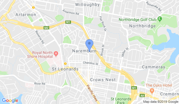 White Wolf Dojo location Map