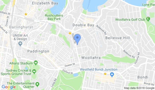 Woollahra Shotokan Karate Dojo location Map