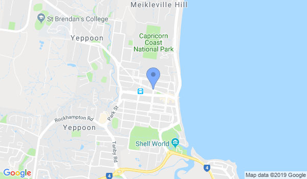 Yeppoon Rhino Mixed Martial Arts location Map