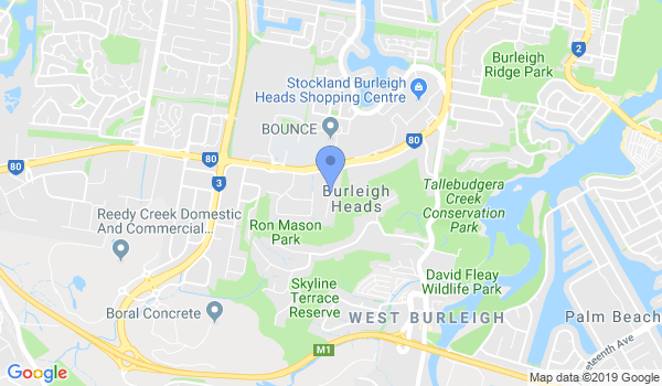 Bujinkan Ninjutsu Gold Coast Dojo location Map