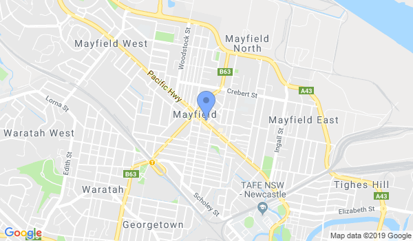 Capoeira Kids Newcastle location Map