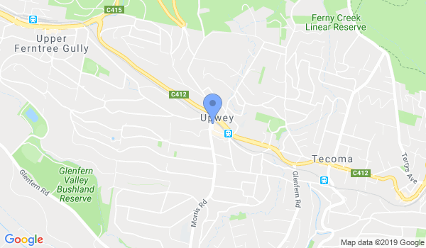 Upwey Tea Kwon-Do and Self Defence location Map