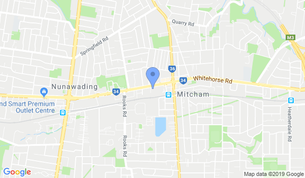 WeiWu Taekwondo Mitcham location Map