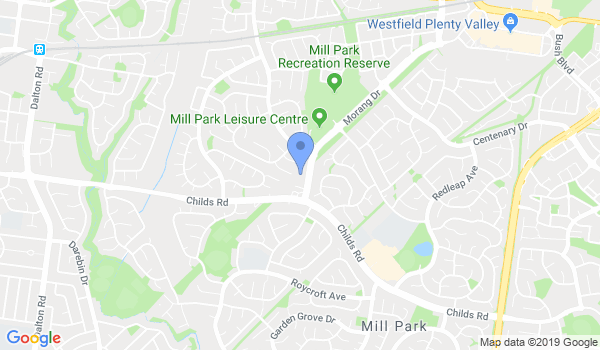 WeiWu Taekwondo Mitcham location Map