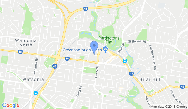 Martial Arts for Children Greensborough location Map